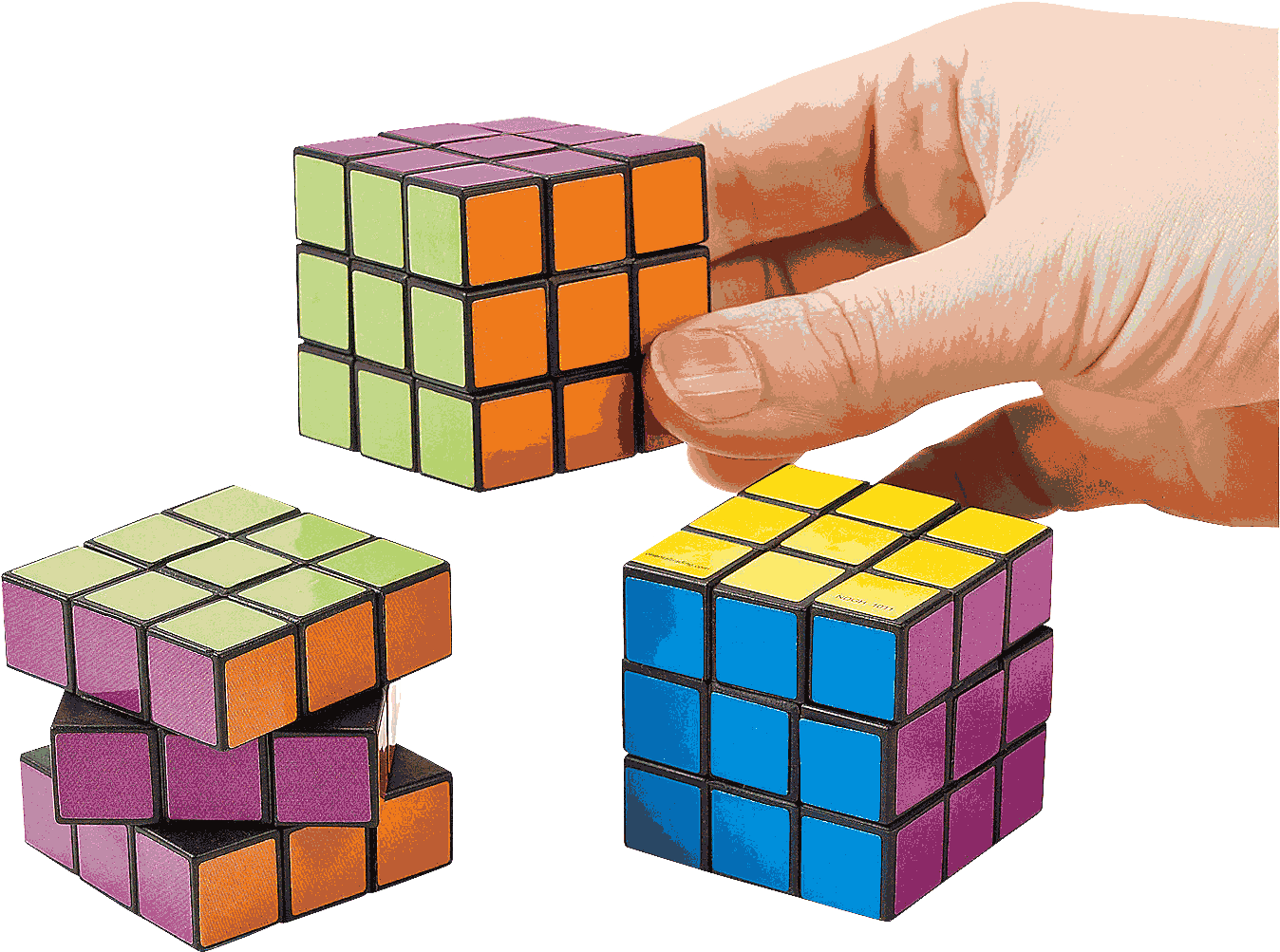 Rubiks Cube Collection Hand Picking One