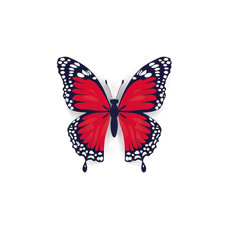 Ruby Red Butterfly Design Png Jyd77