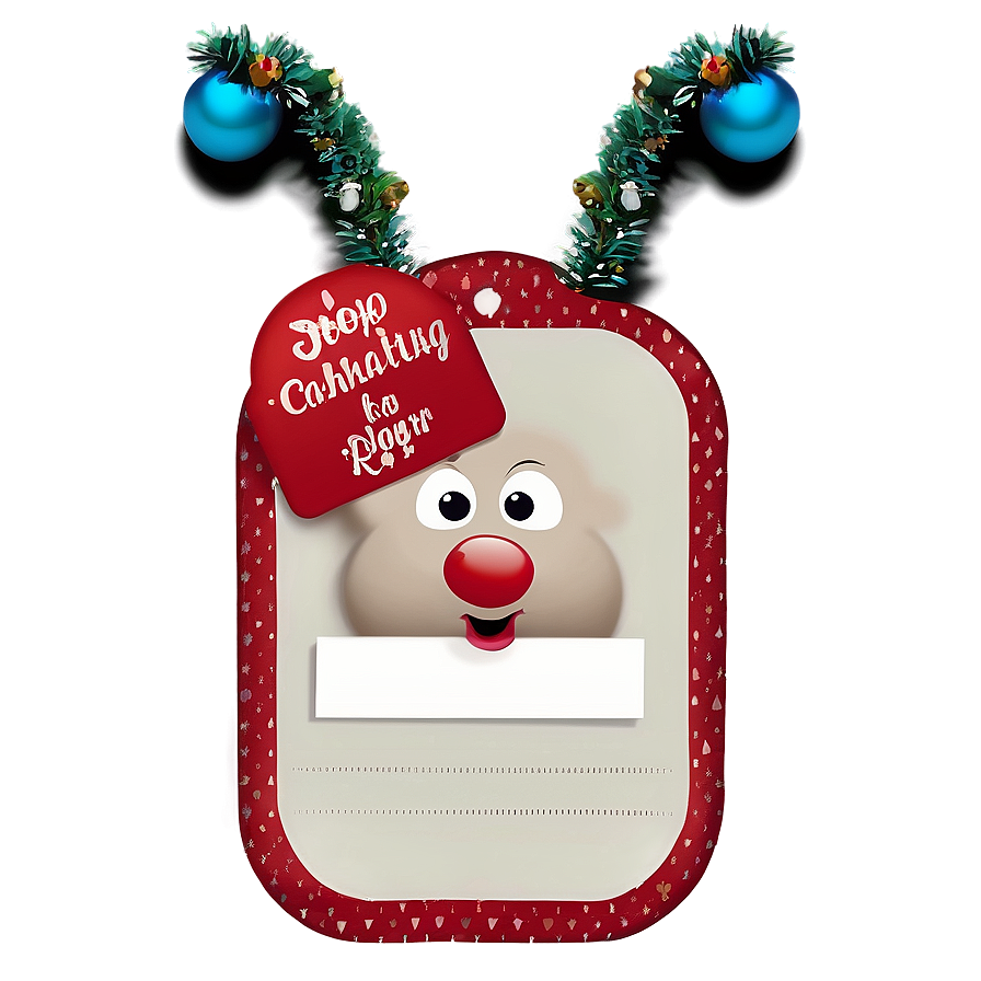 Rudolph Reindeer Tag Png His25