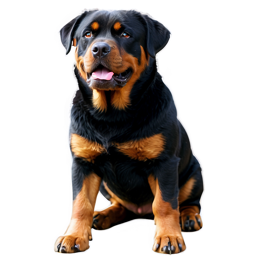 Rueful Rottweiler Png Skg9