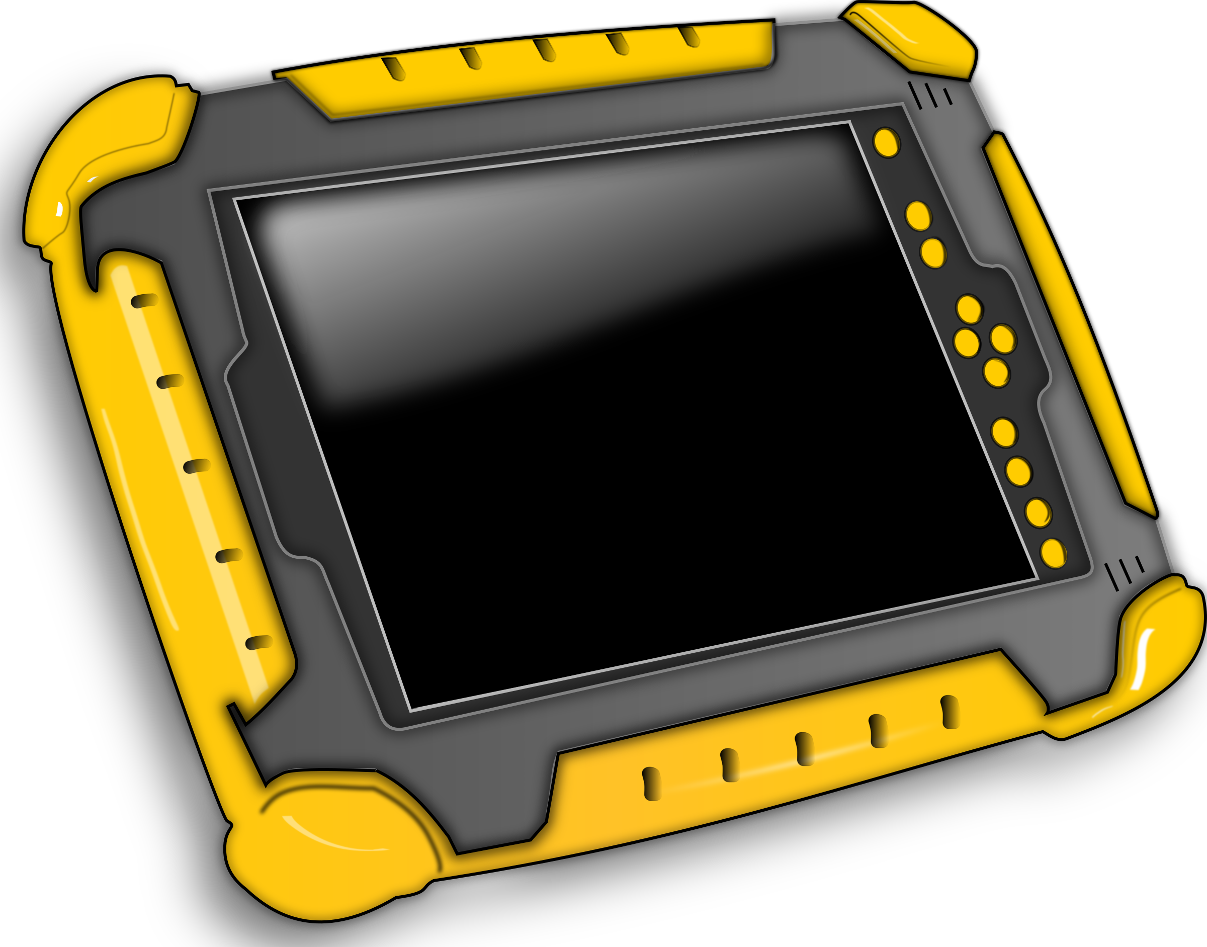 Rugged Industrial Tablet PNG with transparent background