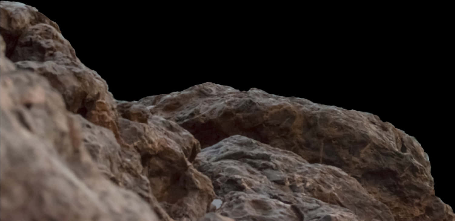 Rugged Rock Texture Closeup PNG with transparent background