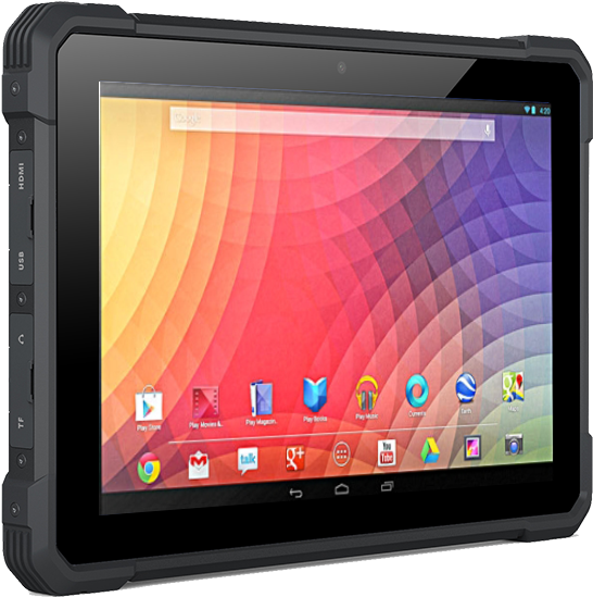 Rugged Tablet Display PNG with transparent background