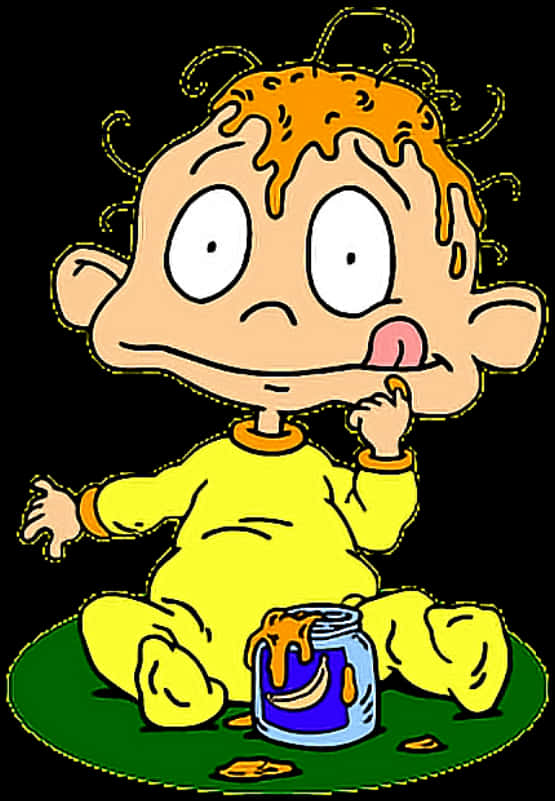 Rugrats Character Coveredin Paint