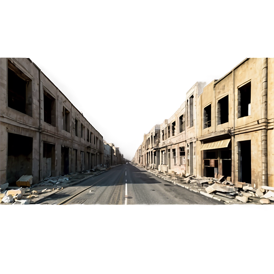 Ruined City Streets Png 24