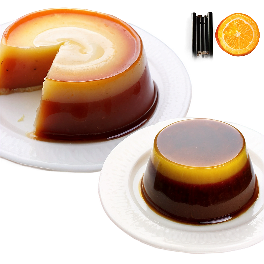 Rum-Flavored Flan Cooking Guide PNG fng PNG with transparent background