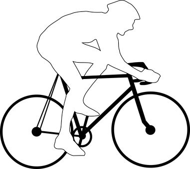 Runner Silhouette Graphic PNG with transparent background