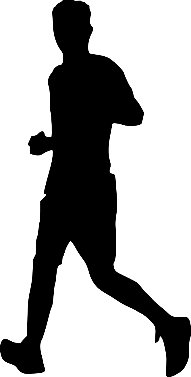 Free Download - Man Running Silhouette Png PNG with transparent background