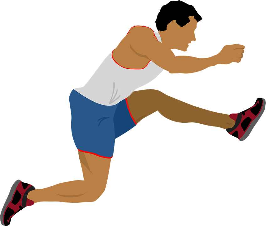 Athlete, Jump, Motion, Action, Run, Sport, Training - Jumping Athlete Png, Transparent Png PNG with transparent background