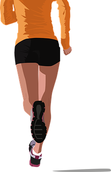 Runnerin Action Vector Illustration