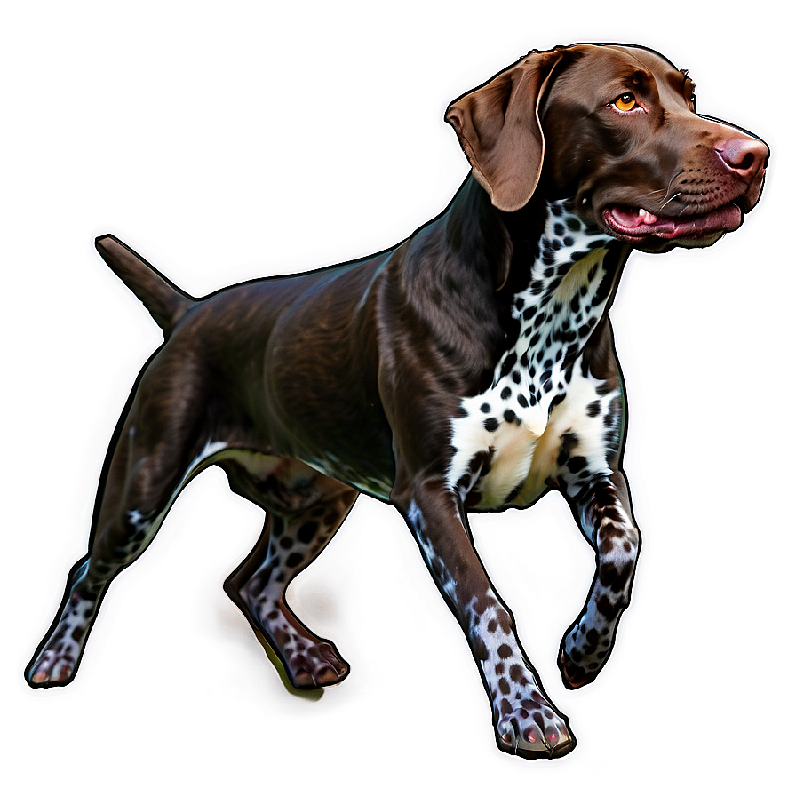 Running German Shorthaired Pointer Png 99