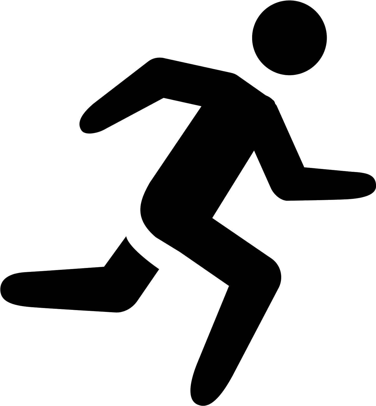 Running Icon - Black Running Icon PNG with transparent background