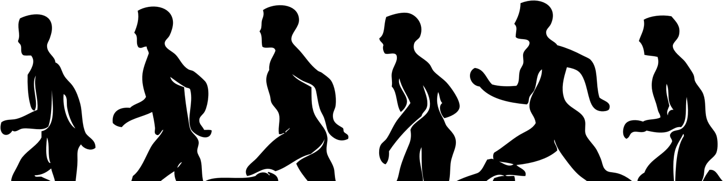 Black And White Library Amazing Silhouette Png Free - Running Png PNG with transparent background