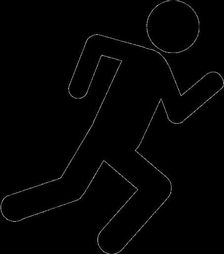 Running Stick Figure Graphic