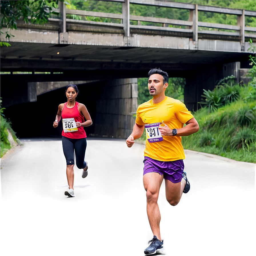 Running Under Bridge Png Dil