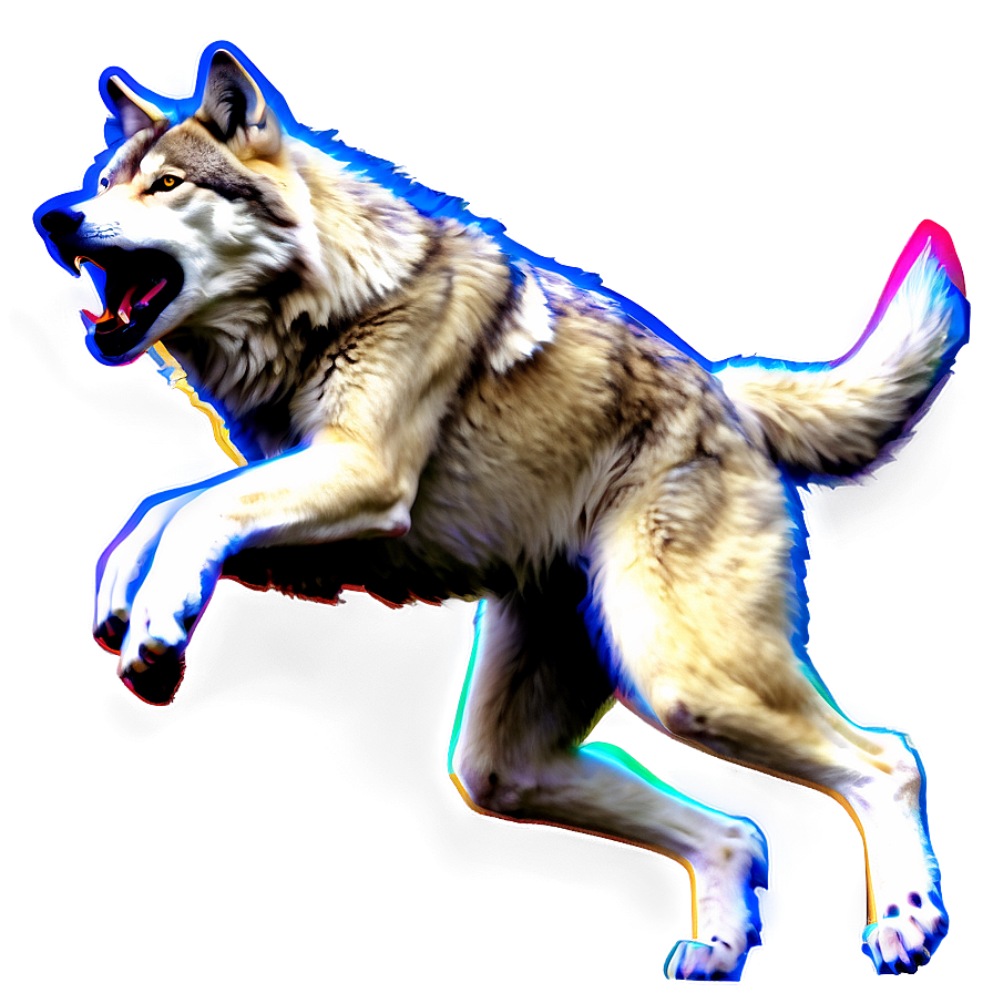 Running Wolf Motion Capture Png Tnc