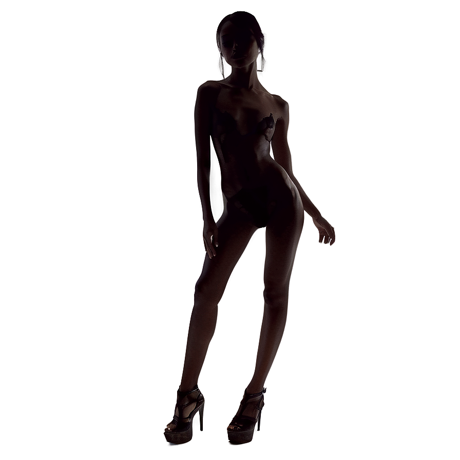 Runway Model Silhouette PNG uqt PNG with transparent background