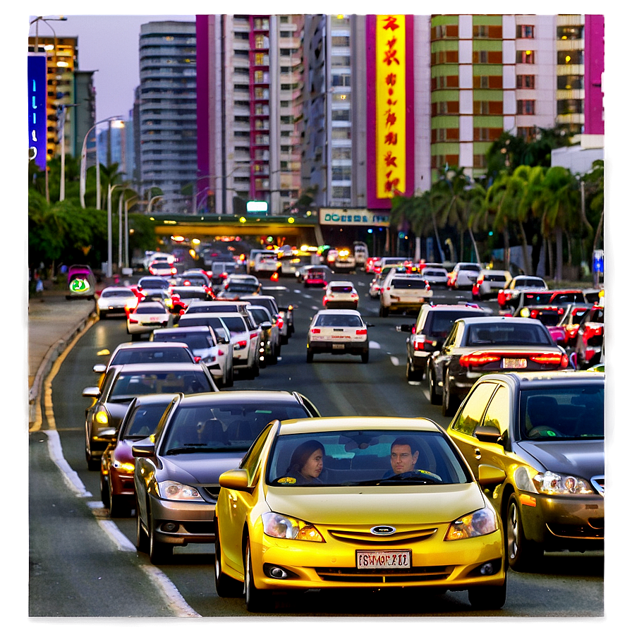 Rush Hour Driving Png 06112024