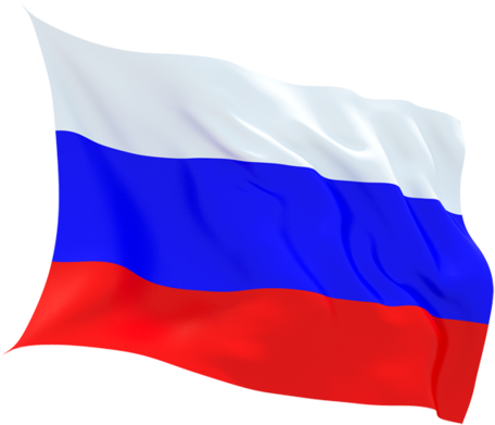 Russian National Flag Waving