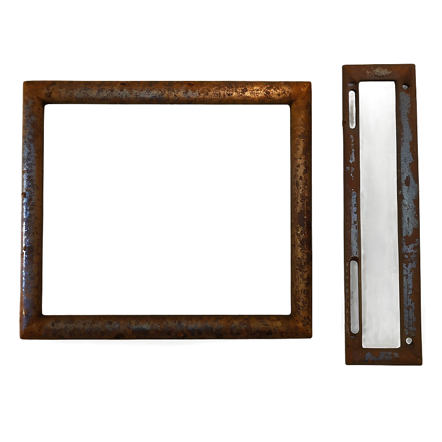 Rusted Metal Frame PNG 06122024 PNG with transparent background