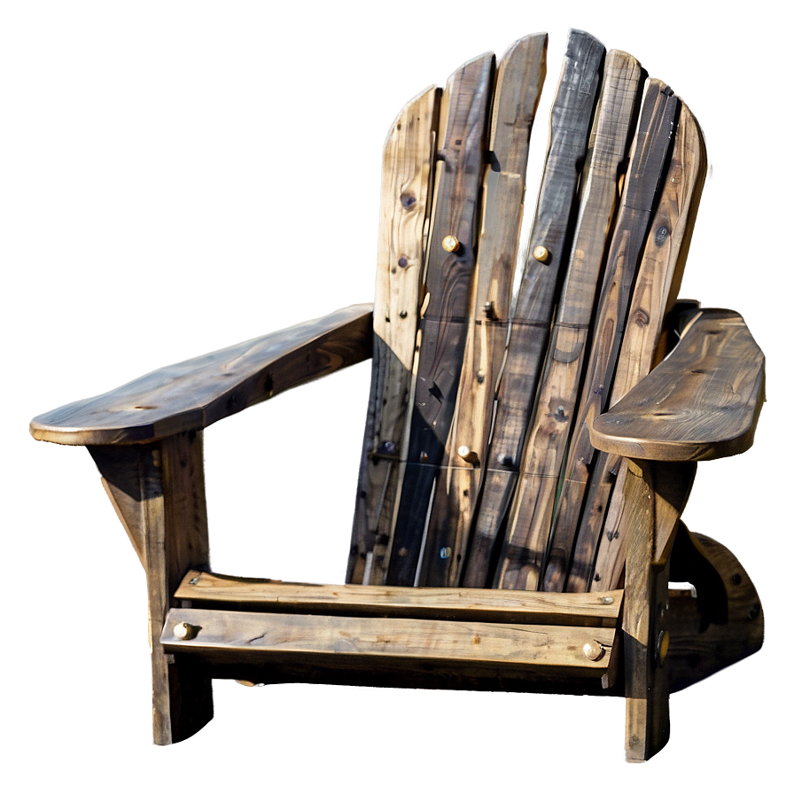 Rustic Adirondack Chair Png Vmn13