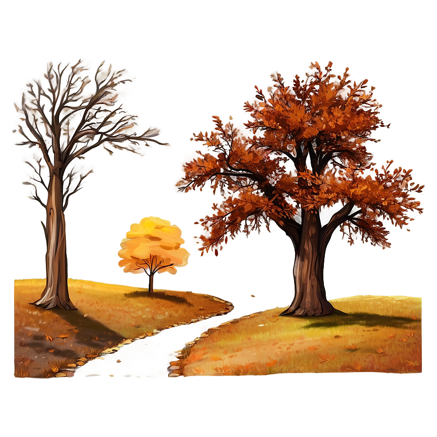 Rustic Autumn Trees Scene Png 06212024