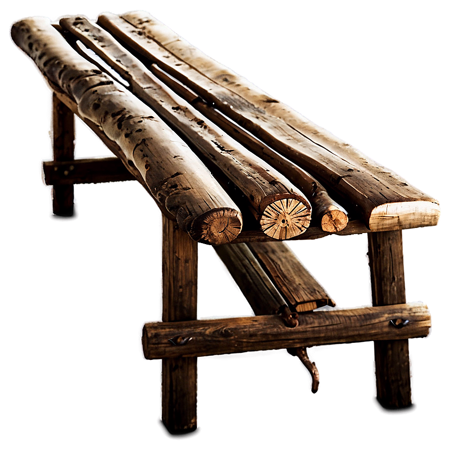 Rustic Bench Png 05232024