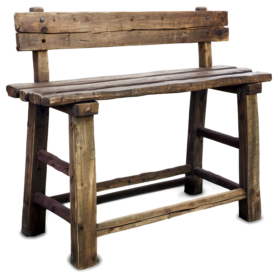 Rustic Bench PNG 96 PNG with transparent background