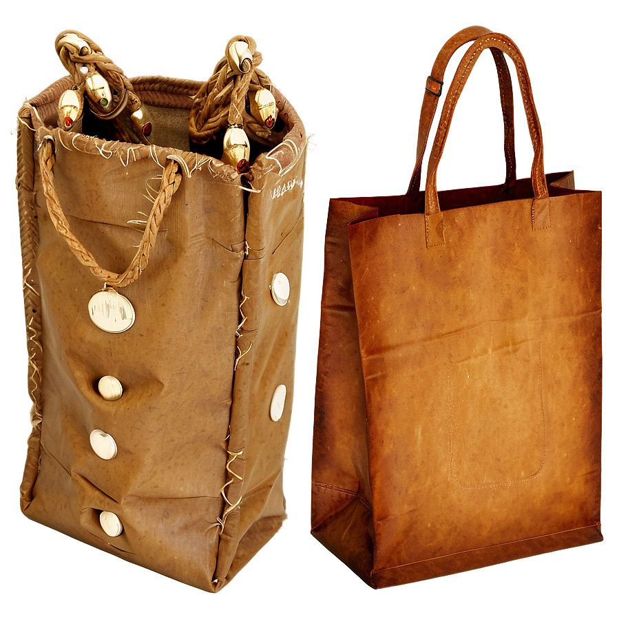 Rustic Brown Bag Png 06282024