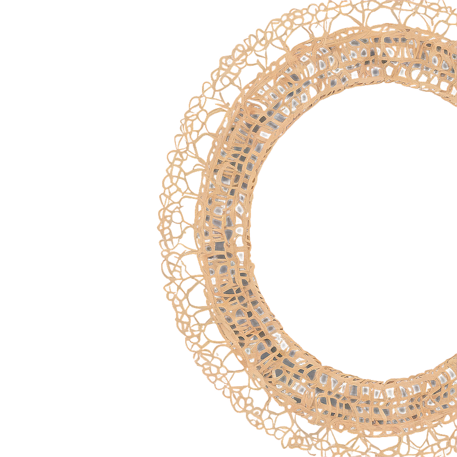 Rustic Burlap Doily Png 22