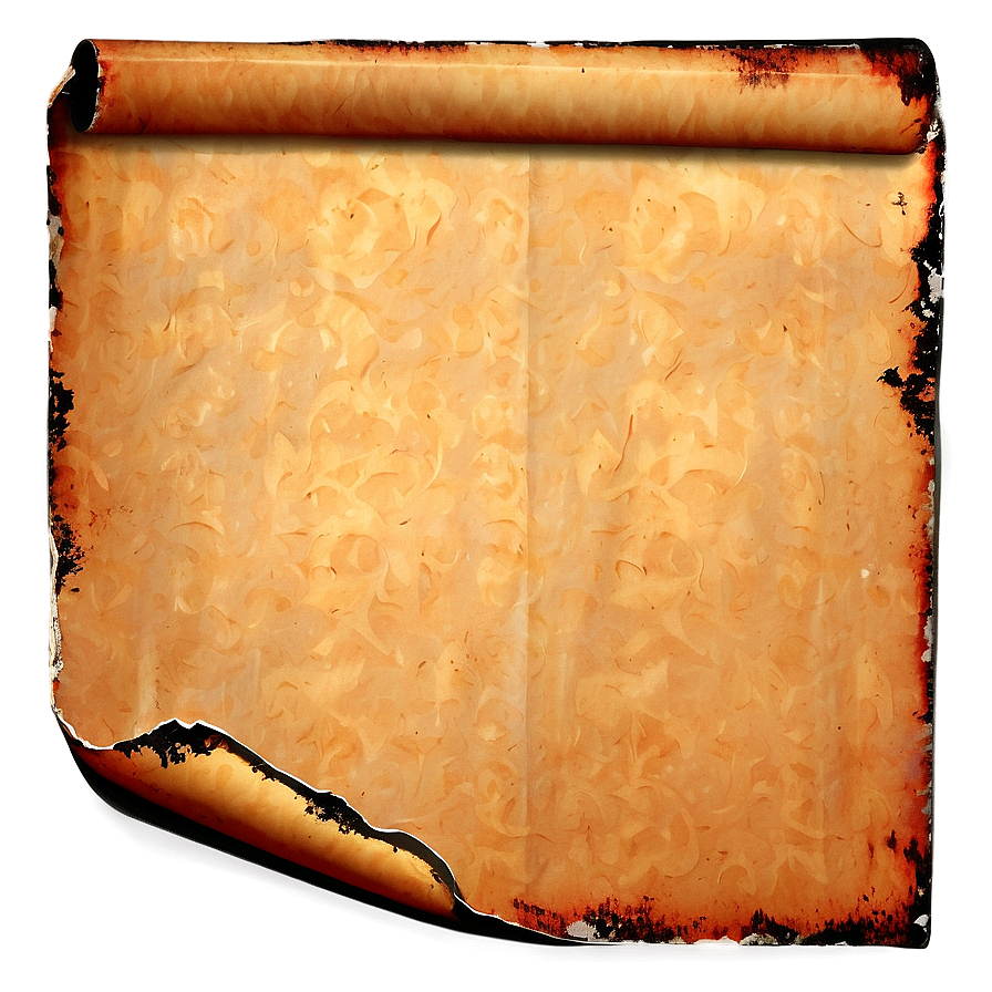 Rustic Burned Paper Png 06122024