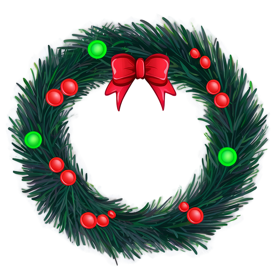 Rustic Christmas Wreath PNG 05232024 PNG image with a transparent background, free high-resolution download