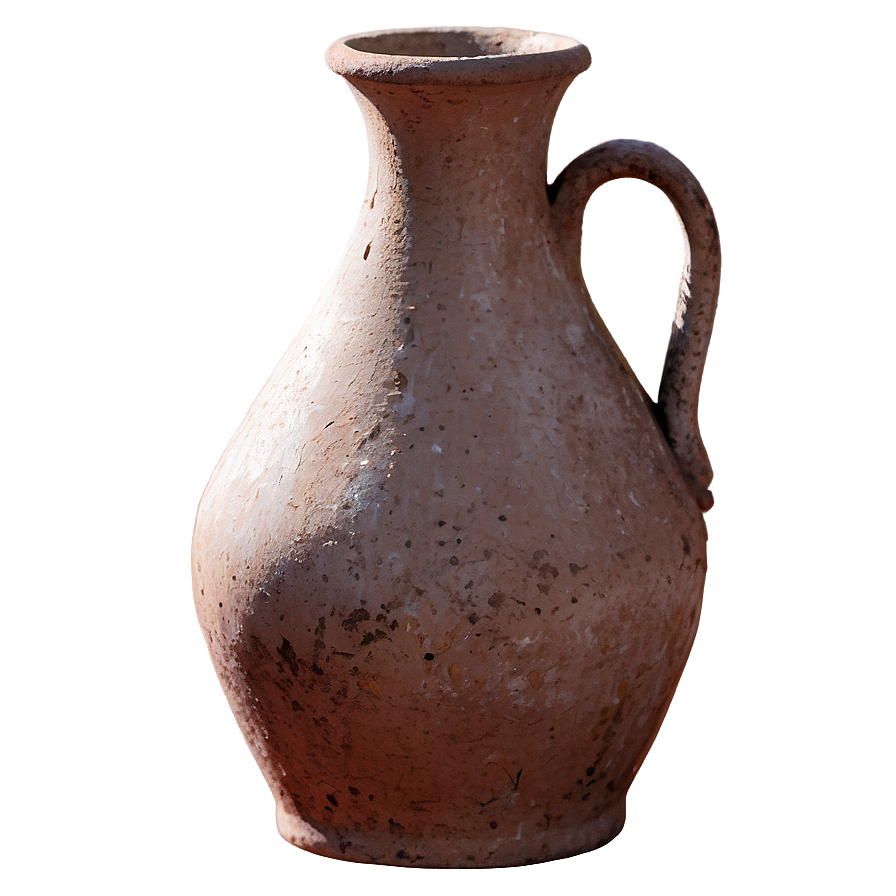 Rustic Clay Jug PNG 24 PNG with transparent background