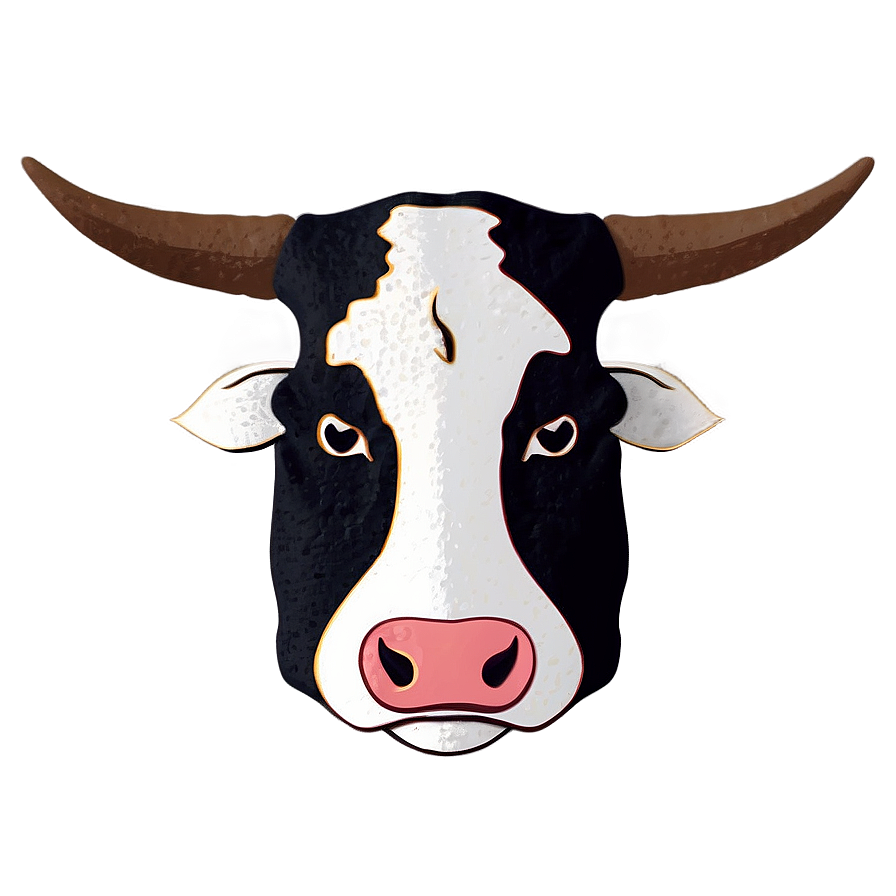 Rustic Cow Head Image Png Fqc