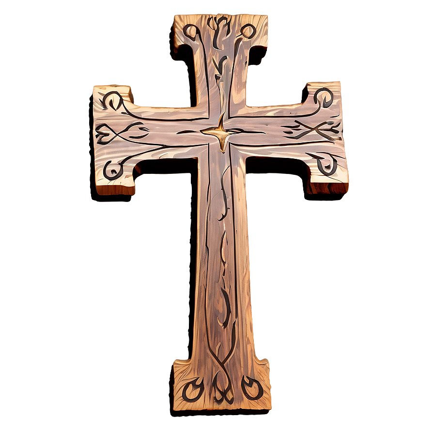 Rustic Cross Outline Png Lsp69