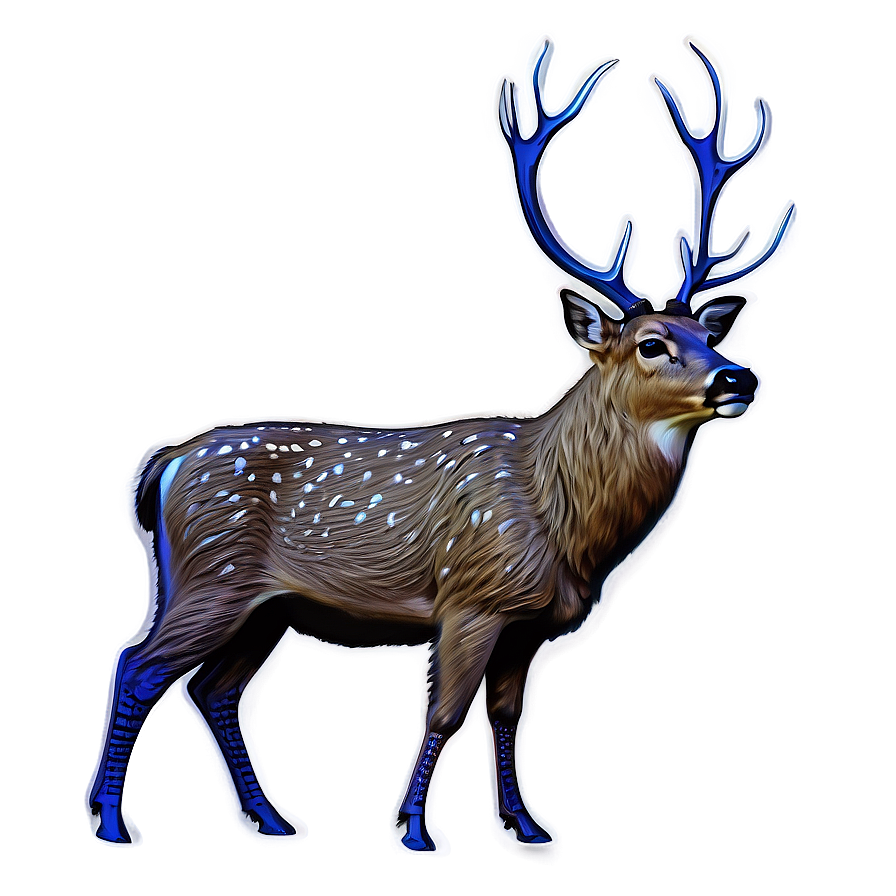 Rustic Deer Sketch Png 82