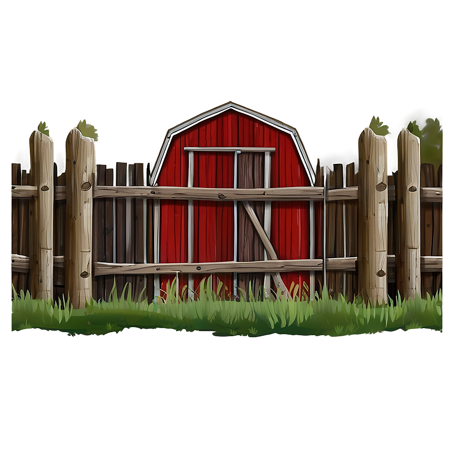 Rustic Farm Fence Png 05242024