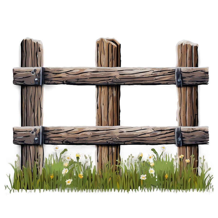 Rustic Farm Fence PNG rsu PNG image with a transparent background, free high-resolution download