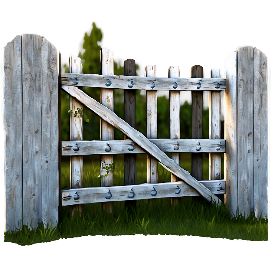 Rustic Farmhouse Gate Png Hhi