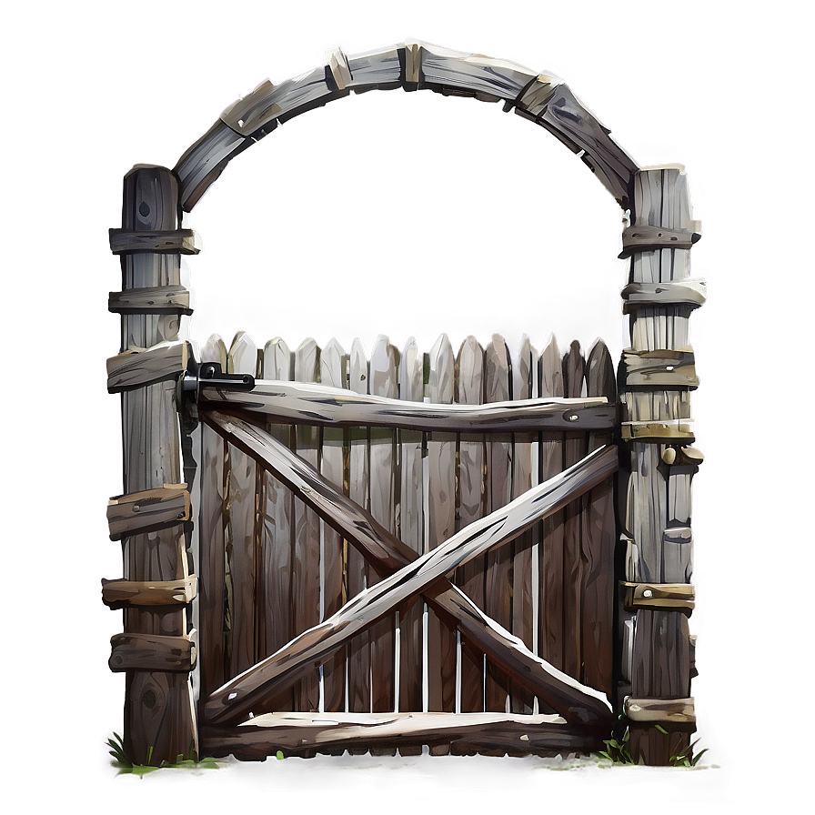 Rustic Farmhouse Gate Png Xoh68