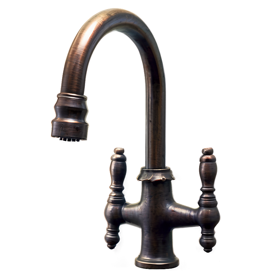 Rustic Farmhouse Sink Tap PNG 06262024 PNG with transparent background