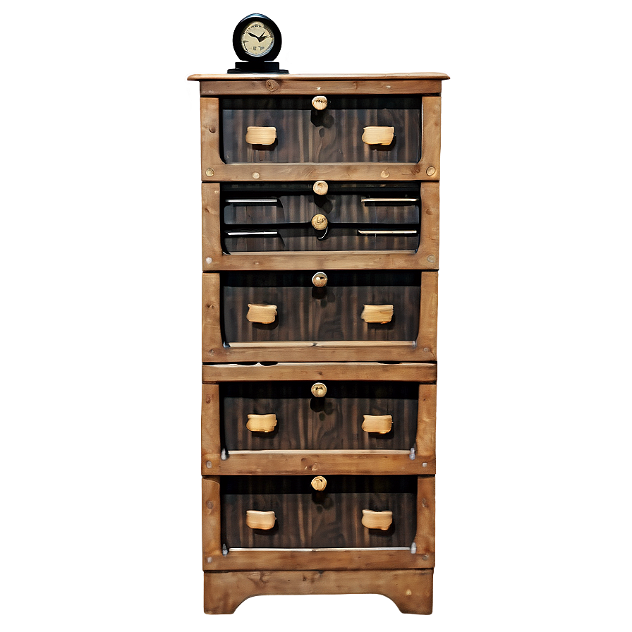 Rustic Filing Cabinet Png 06272024