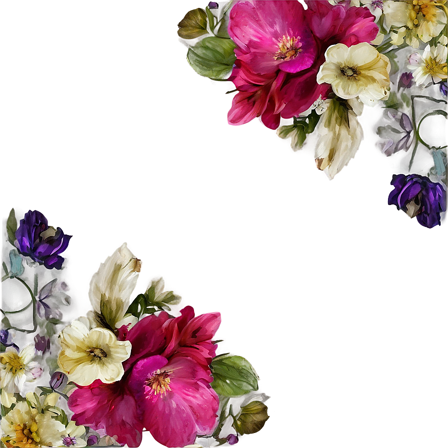 Rustic Flower Frame Png Bhp