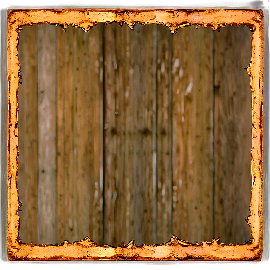 Rustic Gold Rectangle Png 06272024