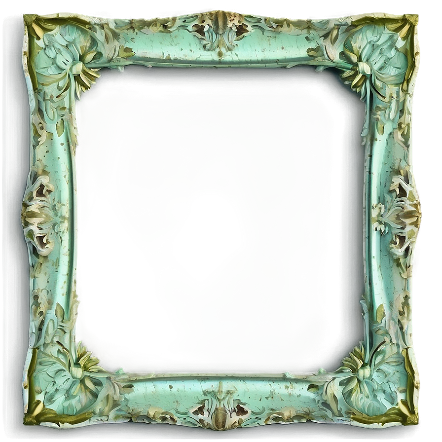 Rustic Green Frame Png Omu