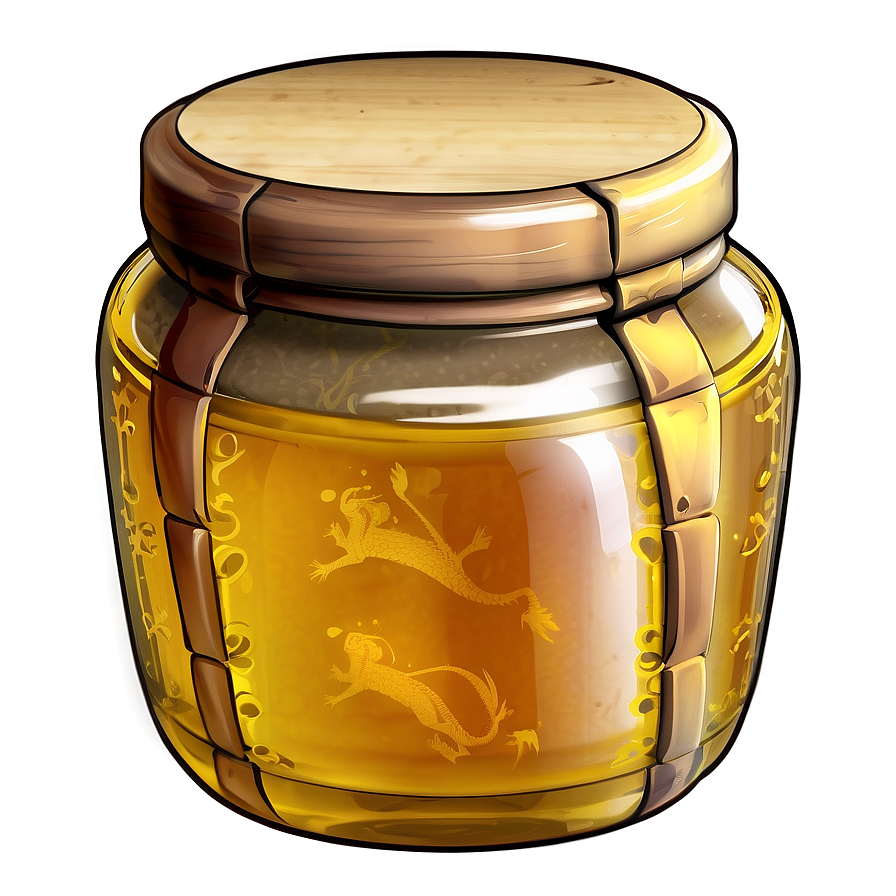 Rustic Honey Dragon Jar Png 06212024