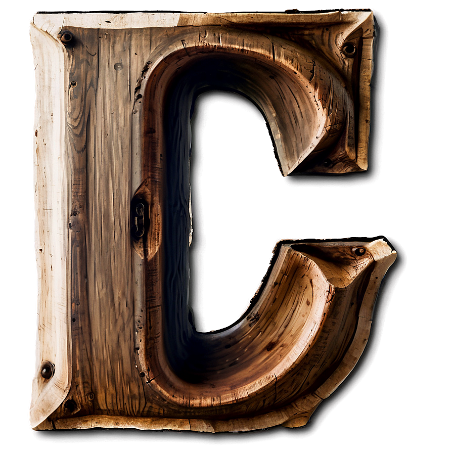 Rustic Letter C Png 23