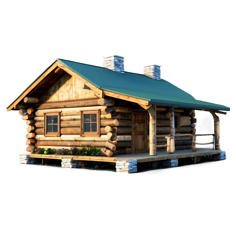 Rustic Log Cabin Design PNG 05242024 PNG image with a transparent background, free high-resolution download