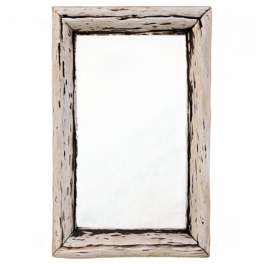 Rustic Mirror Frame PNG 06212024 PNG image with a transparent background, free high-resolution download