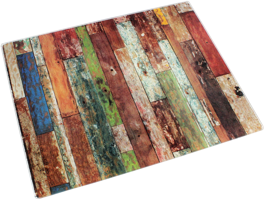 Rustic Multicolored Wooden Planks